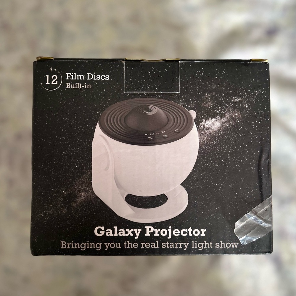Star Projector Night Light - Black